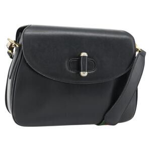 Gucci Web Shoulder Bag Black